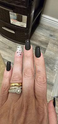 I have never had blk nails. But I really like it..