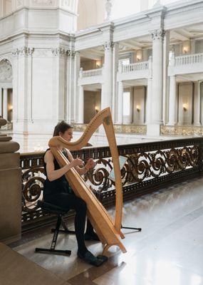Amelia Romano, Harpist