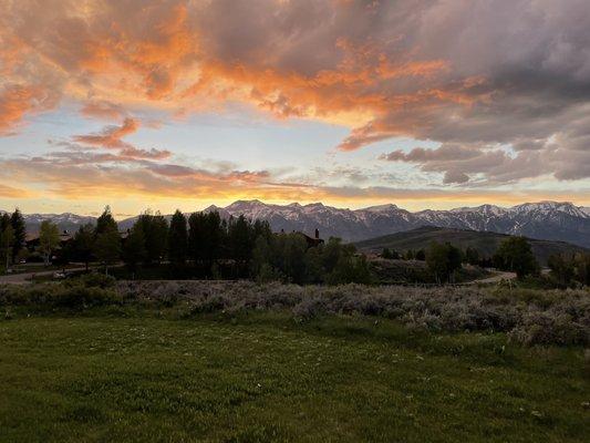 Amazing Teton views around the ranch