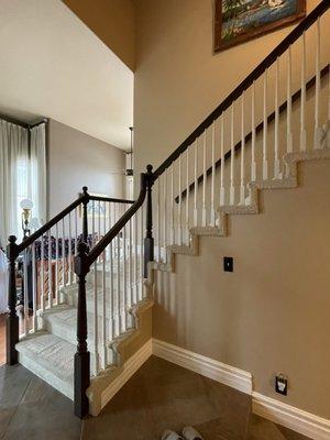 Staircase after repainting