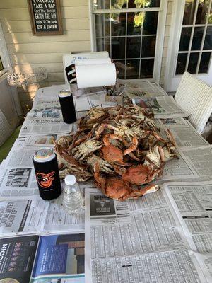 A boat load of crabs compliments of Jason.