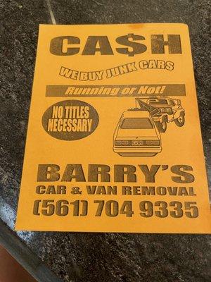 Barry Car Removal