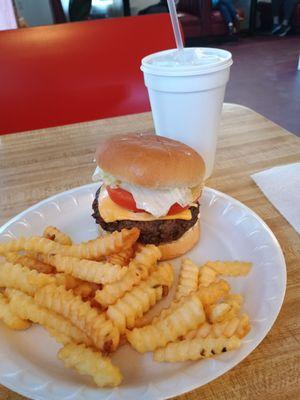 $10 Burger, fries and drink. What a deal!