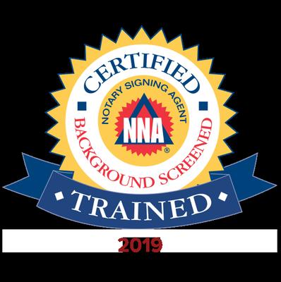 A member of the National Notary Association; I have completed their training course and an extensive background screening.