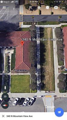 Pink Building at the back of the Family Court