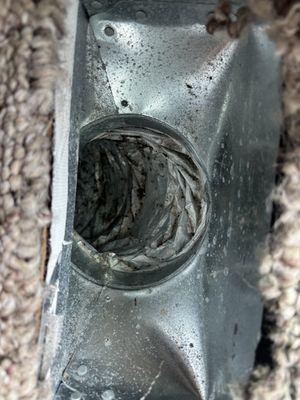 Dirty and not even hooked up.