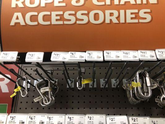 Out of most stainless locking links