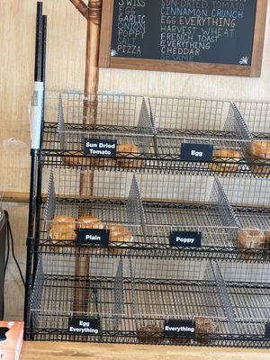 Midday all the bagels almost out already thankfully we were able to get a couple of the Sun-dried tomatoes