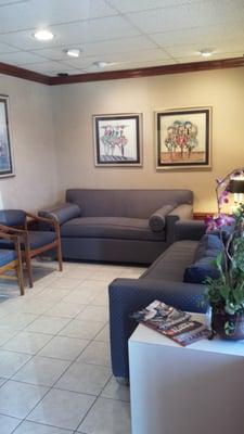 Reception area at Advanced Dental Care