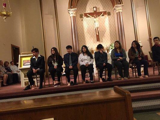 Washing of the feet .