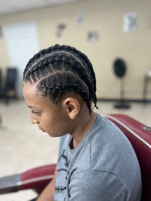 Full head of braids