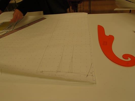 Basic skirt draft class. Learn how to make a skirt to your custom measurements. Classes held at Camp Fashionista.