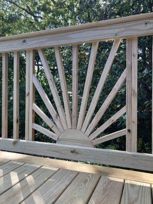 Sunburst design made from scratch!