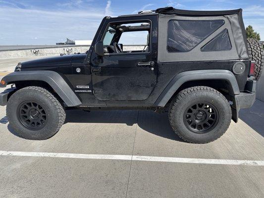 My '16 Wrangler after the new wheels and tires.
