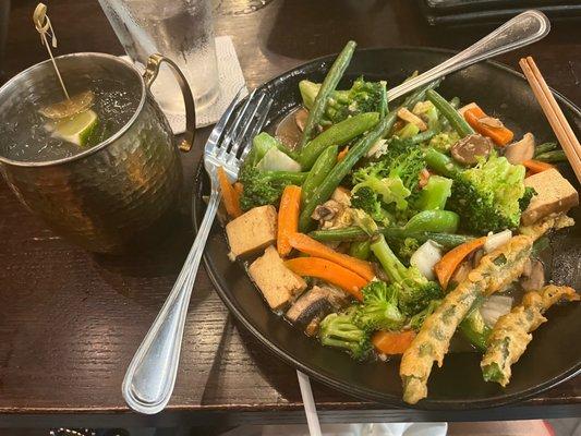 Buddha's Feast - Stir-Fried and tokyos mule