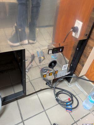 Gelato display, dual compressor gelato display freezer.