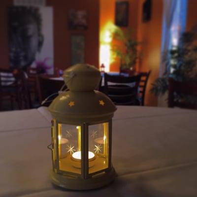 Dine in under the candle lights