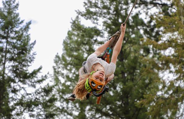 Kids love our ropes course.