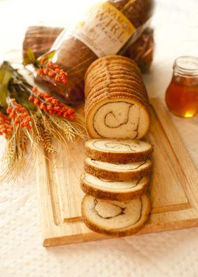 We offer our Vlore Bakery bread by the loaf in many flavors including Cinnamon Swirl, Raisin, Olive, and Pumpkin!