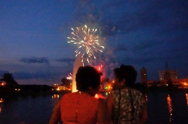 Fireworks on July 4th