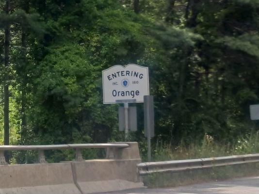 Entering Orange on Route 2 from Wendell.
