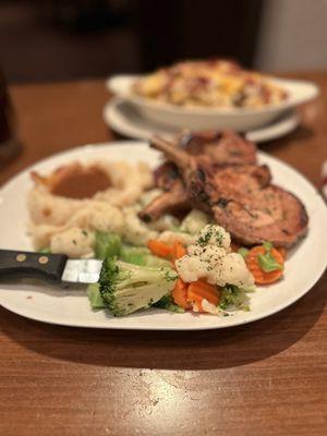 Grilled Double Bone Pork Chop 16 Oz*