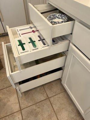 Brand new drawer boxes.