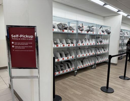 Handy self pickup service.