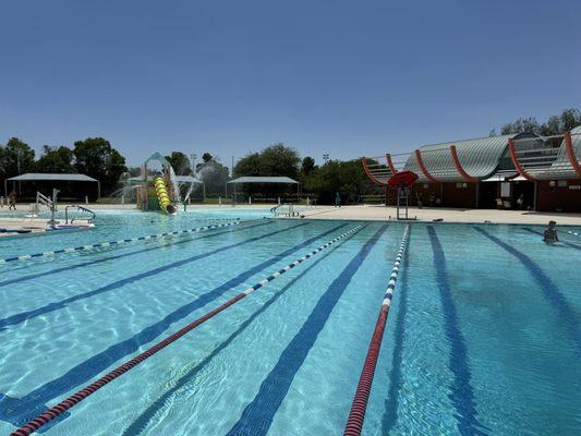 Great pool for aqua fitness classes