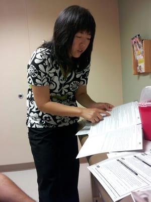 This lady was wonderful. Helpful, friendly and informative. Allergy and asthma - she's a keeper.