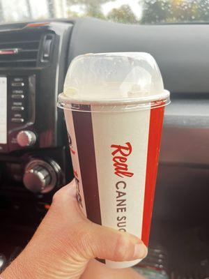 Medium root beer shake