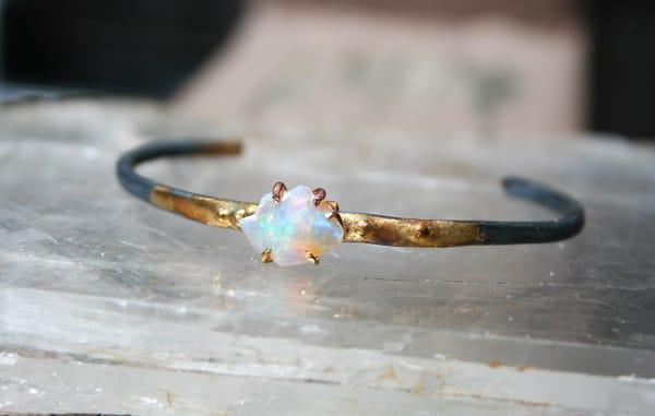 Australian opal cuff