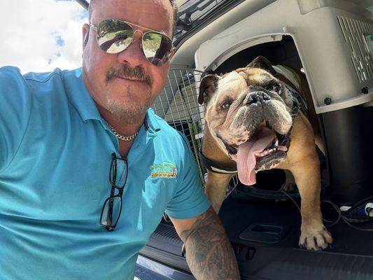 My last photo with Karl