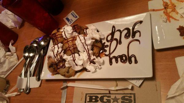 Cowboys Saloon deep fried Oreos.