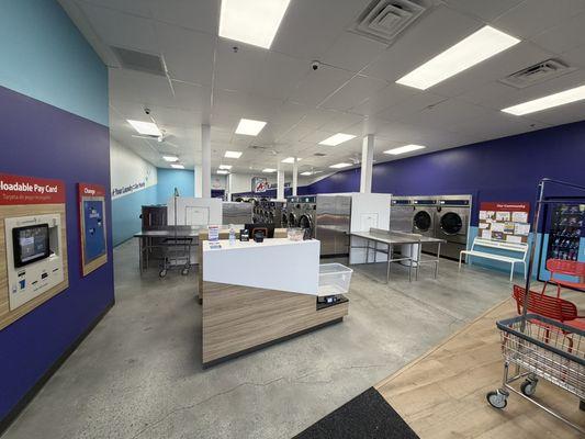 Clean, welcoming laundromat designed for faster, easier laundry days.