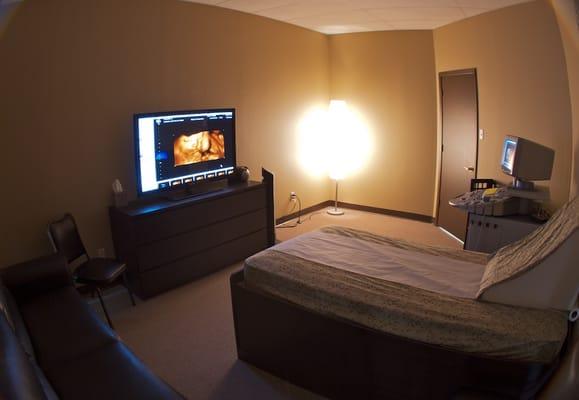 Our viewing room can seat 8 guests plus mom comfortably. However; we do not limit the number of guests you would like to bring!