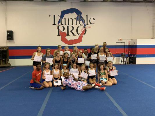 Tumble camp survivors!