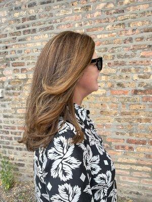 Style created with Velcro Rollers