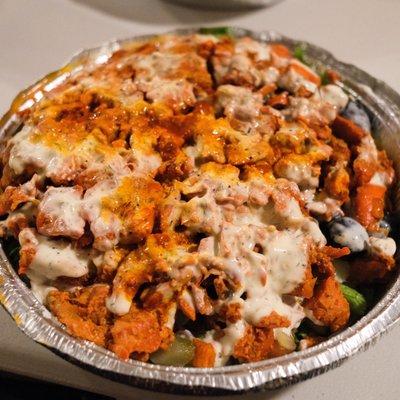 Chicken Halal Salad w/ extra chicken