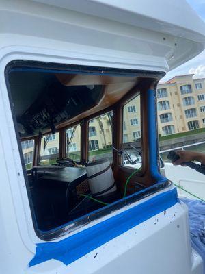 Before - broken window removal