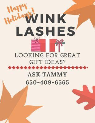 The holidays are HERE! What is a better gift to give someone than the "gift of beauty"? Call/Text Tammy at 650-409-6565 for her gift ideas.