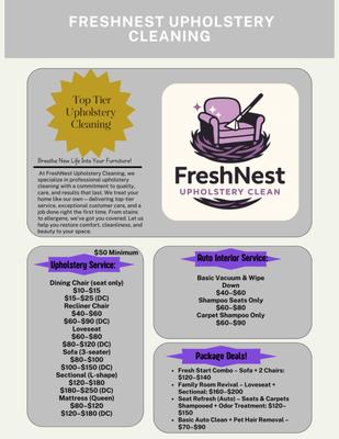 FreshNest Upholstery Clean