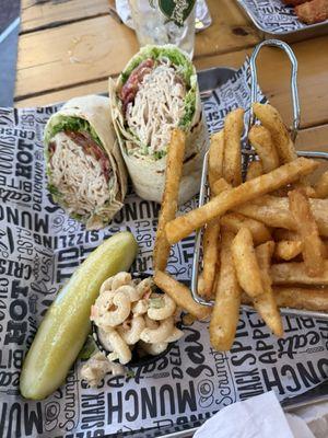 Turkey club wrap - yummy