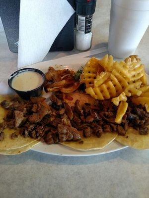 Ordered the steak street tacos.