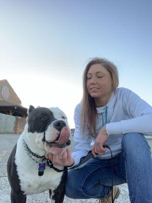 Just some walking exercise while learning leash manners