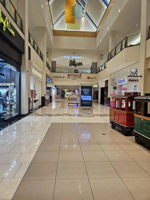 Inside the mall on the first floor