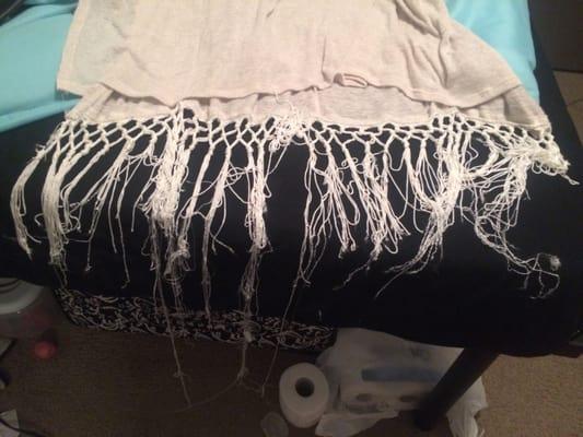 There clothes is adorable, but I bought this shirt a few years ago and last night I washed it.the prices are too high for cheap clothes.