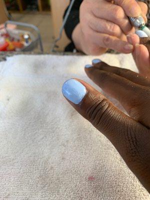 This a fucking joke ! A major fucking joke ! She tried to clean them up at first and still didn't do no justice !