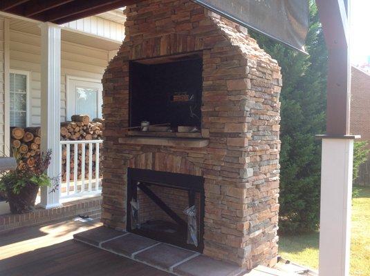 Outdoor stone and fireplace lead home remodels nationally