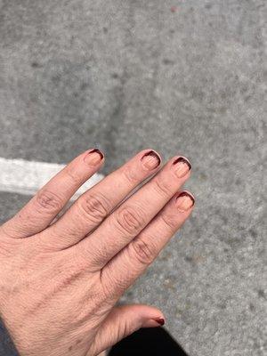 This was the redo. I think it looked worse.